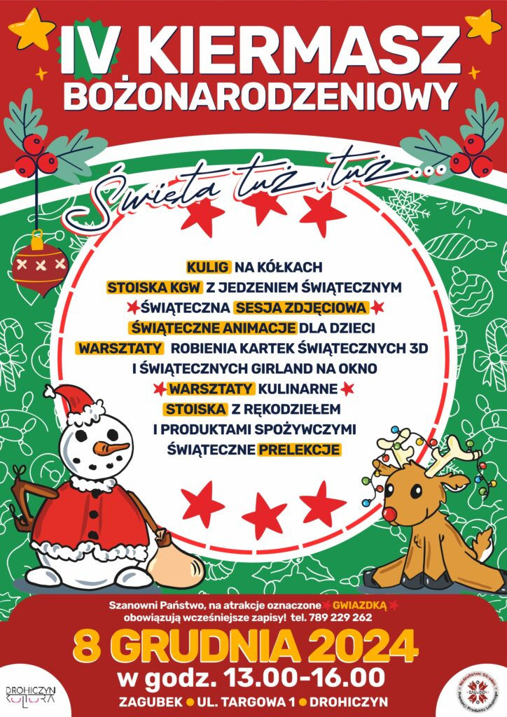 IV Kiermasz Bożonarodzeniowy - plakat